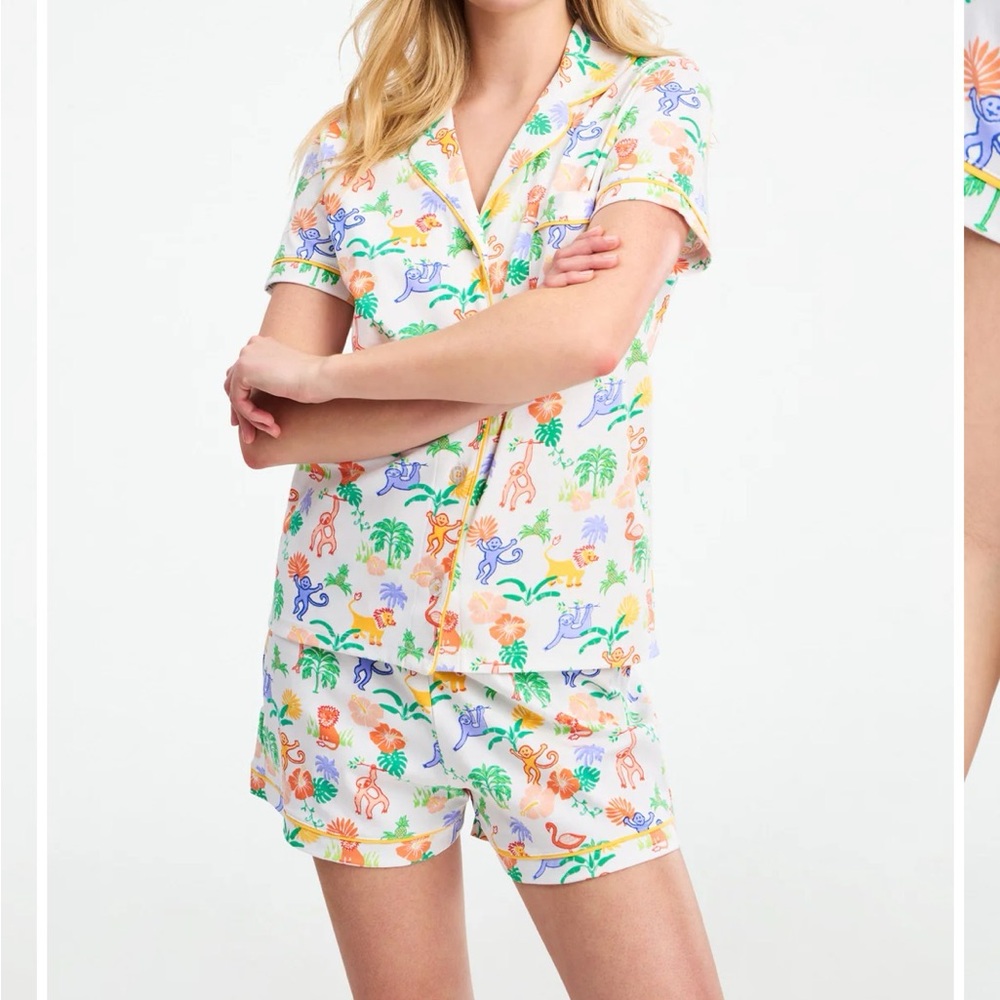 Roller Rabbit Jungle Party Polo Pajamas